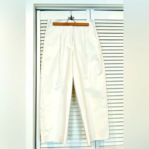 Banana Republic, Barrel-Leg Chino, White, size 6